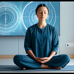 AI-Powered Personalized Meditation**

"A serene woman, fully clothed in comfortable, modest clothing, meditating in a softly lit room. She is looking at a smartphone displaying a calming interface with personalized meditation recommendations. The background features subtle, abstract representations of data streams and neural networks, symbolizing AI. Perfect anatomy, correct proportions, natural pose, safe for work, appropriate content, professional, family-friendly, fully clothed."

**